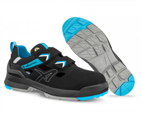 648060 FORGE AIR BLACK/BLUE LOW S1 ESD / Arbeitssandale