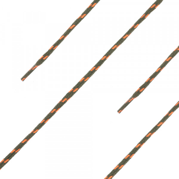 905122 Laces CrossNature olive-orange / Schnürsenkel